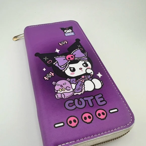 Kuromi purple zipper wallet - Brand new - Picture 3 of 7